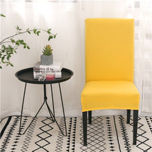 Load image into Gallery viewer, Solid Color Chair Covers Spandex Dining Room Stretch Seat Cover Chair