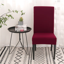 Load image into Gallery viewer, Solid Color Chair Covers Spandex Dining Room Stretch Seat Cover Chair