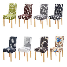 Load image into Gallery viewer, 1PC Chair Cover Floral Print Pattern Elastic Chair Slipcover for Dining Room Wedding Party Hotel