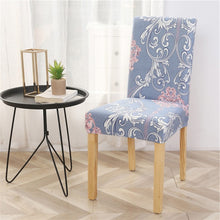 Load image into Gallery viewer, 1PC Chair Cover Floral Print Pattern Elastic Chair Slipcover for Dining Room Wedding Party Hotel