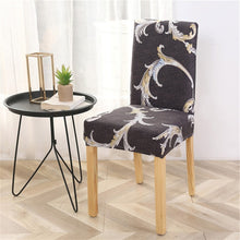 Load image into Gallery viewer, 1PC Chair Cover Floral Print Pattern Elastic Chair Slipcover for Dining Room Wedding Party Hotel