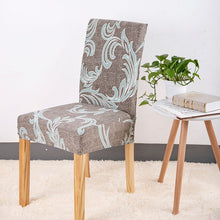 Load image into Gallery viewer, 1PC Chair Cover Floral Print Pattern Elastic Chair Slipcover for Dining Room Wedding Party Hotel