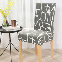 Load image into Gallery viewer, 1PC Chair Cover Floral Print Pattern Elastic Chair Slipcover for Dining Room Wedding Party Hotel