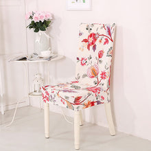 Load image into Gallery viewer, 1PC Chair Cover Floral Print Pattern Elastic Chair Slipcover for Dining Room Wedding Party Hotel