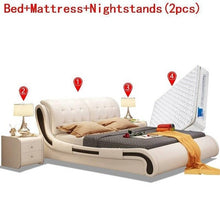 Load image into Gallery viewer, Modern Ranza Tempat Tidur Tingkat Quarto Meuble Maison Yatak Single Home Furniture Leather De Dormitorio Mueble Cama Moderna Bed