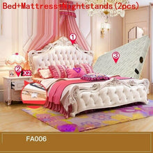 Load image into Gallery viewer, Moderna Set Yatak Room Frame Tempat Tidur Tingkat Letto A Castello Ranza Leather De Dormitorio Cama bedroom Furniture Mueble Bed