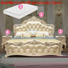 Load image into Gallery viewer, Moderna Set Yatak Room Frame Tempat Tidur Tingkat Letto A Castello Ranza Leather De Dormitorio Cama bedroom Furniture Mueble Bed