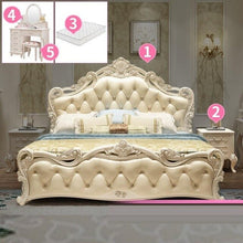 Load image into Gallery viewer, Moderna Set Yatak Room Frame Tempat Tidur Tingkat Letto A Castello Ranza Leather De Dormitorio Cama bedroom Furniture Mueble Bed