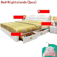 Load image into Gallery viewer, Lit Enfant Meble Matrimonio Kids Room Yatak Single Tempat Tidur Tingkat Letto Leather Mueble Cama Moderna bedroom Furniture Bed