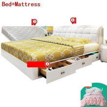 Load image into Gallery viewer, Lit Enfant Meble Matrimonio Kids Room Yatak Single Tempat Tidur Tingkat Letto Leather Mueble Cama Moderna bedroom Furniture Bed