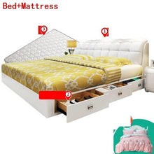 Load image into Gallery viewer, Lit Enfant Meble Matrimonio Kids Room Yatak Single Tempat Tidur Tingkat Letto Leather Mueble Cama Moderna bedroom Furniture Bed