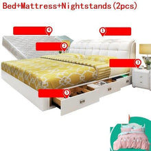 Load image into Gallery viewer, Lit Enfant Meble Matrimonio Kids Room Yatak Single Tempat Tidur Tingkat Letto Leather Mueble Cama Moderna bedroom Furniture Bed