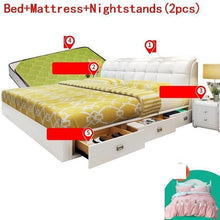 Load image into Gallery viewer, Lit Enfant Meble Matrimonio Kids Room Yatak Single Tempat Tidur Tingkat Letto Leather Mueble Cama Moderna bedroom Furniture Bed