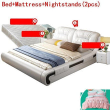 Load image into Gallery viewer, Infantil Box Letto Matrimoniale Room Kids Home Modern Bedroom Furniture Matrimonio Leather De Dormitorio Cama Moderna Mueble Bed