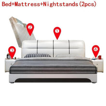 Load image into Gallery viewer, Kids Meble Modern Bedroom Home Furniture Bett Meuble Maison Mobilya Yatak Letto Leather Moderna Cama Mueble De Dormitorio Bed