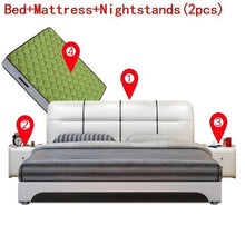 Load image into Gallery viewer, Kids Meble Modern Bedroom Home Furniture Bett Meuble Maison Mobilya Yatak Letto Leather Moderna Cama Mueble De Dormitorio Bed
