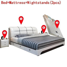 Load image into Gallery viewer, Kids Meble Modern Bedroom Home Furniture Bett Meuble Maison Mobilya Yatak Letto Leather Moderna Cama Mueble De Dormitorio Bed