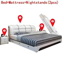 Load image into Gallery viewer, Kids Meble Modern Bedroom Home Furniture Bett Meuble Maison Mobilya Yatak Letto Leather Moderna Cama Mueble De Dormitorio Bed