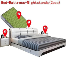Load image into Gallery viewer, Kids Meble Modern Bedroom Home Furniture Bett Meuble Maison Mobilya Yatak Letto Leather Moderna Cama Mueble De Dormitorio Bed