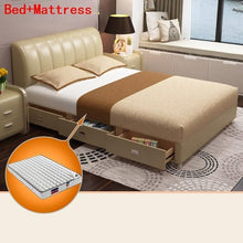 Load image into Gallery viewer, Mobili Lit Enfant Recamaras Meble Bett Room Quarto Home Kids Leather Moderna Mueble De Dormitorio Cama bedroom Furniture Bed