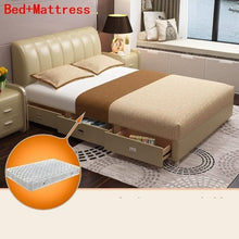 Load image into Gallery viewer, Mobili Lit Enfant Recamaras Meble Bett Room Quarto Home Kids Leather Moderna Mueble De Dormitorio Cama bedroom Furniture Bed