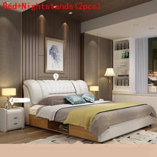 Load image into Gallery viewer, Home Kids Ranza Letto Set Tempat Tidur Tingkat Mobilya Literas Leather Cama Moderna bedroom Furniture Mueble De Dormitorio Bed