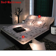 Load image into Gallery viewer, Totoro Set Kids Mobili Per La Casa Literas Modern Bett Single Home Leather Cama Moderna bedroom Furniture Mueble Bed