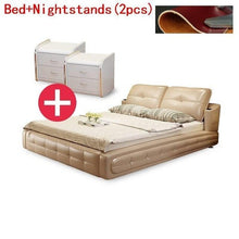 Load image into Gallery viewer, A Castello Room Odasi Mobilya Modern Yatak Ranza Lit Enfant Bett Home Leather bedroom Furniture Cama Mueble De Dormitorio Bed