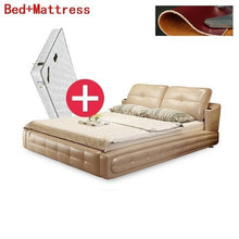 Load image into Gallery viewer, A Castello Room Odasi Mobilya Modern Yatak Ranza Lit Enfant Bett Home Leather bedroom Furniture Cama Mueble De Dormitorio Bed