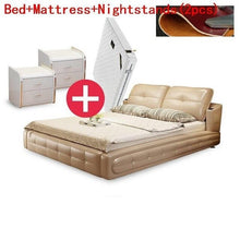 Load image into Gallery viewer, A Castello Room Odasi Mobilya Modern Yatak Ranza Lit Enfant Bett Home Leather bedroom Furniture Cama Mueble De Dormitorio Bed