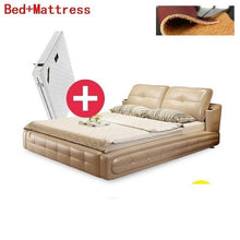 Load image into Gallery viewer, A Castello Room Odasi Mobilya Modern Yatak Ranza Lit Enfant Bett Home Leather bedroom Furniture Cama Mueble De Dormitorio Bed