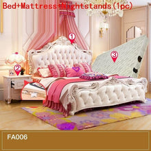 Load image into Gallery viewer, Modern Single Home Matrimonio Yatak Odasi Mobilya Infantil Room Meble Leather Cama