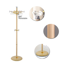 Load image into Gallery viewer, New crystal hook hat racks luxury gold white crystal coat rack simple modern multifunction hangers creative bedroom rotation