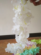 Load image into Gallery viewer, New Arrival Elegant Artificial Hydangea Silk Flower Vine Home Wall Hanging Wisteria Garland 14 colors Available For Wedding Xmas