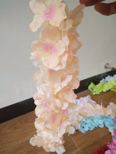 Load image into Gallery viewer, New Arrival Elegant Artificial Hydangea Silk Flower Vine Home Wall Hanging Wisteria Garland 14 colors Available For Wedding Xmas