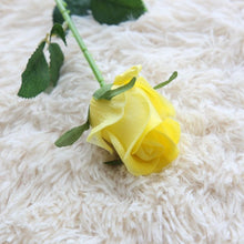 Load image into Gallery viewer, 1PC rose artificial flower real touch PU artificiales para decora bouquet rose for family wedding decoration flower
