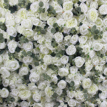 Load image into Gallery viewer, SPR WHITE IVORY 3D rose peony flower wall for wedding party events backdrop table runner artificial flower arrangements