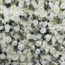 Load image into Gallery viewer, SPR WHITE IVORY 3D rose peony flower wall for wedding party events backdrop table runner artificial flower arrangements