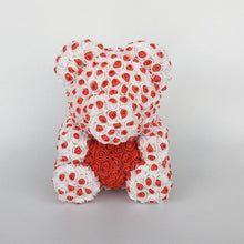 Load image into Gallery viewer, teddy bear rose bear with heart artificial roses foam roses flower